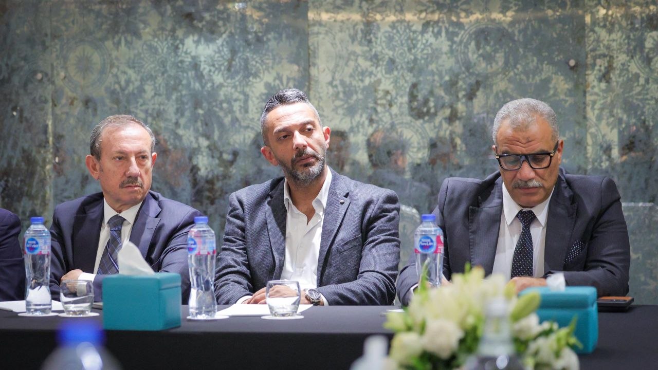 التقى وزير الخارجية والمغتربين السيد أسعد حسن الشيباني برفقة وزير الاقتصاد والصناعة الدكتور نضال الشعار بعدد من رجال الأعمال المصريين