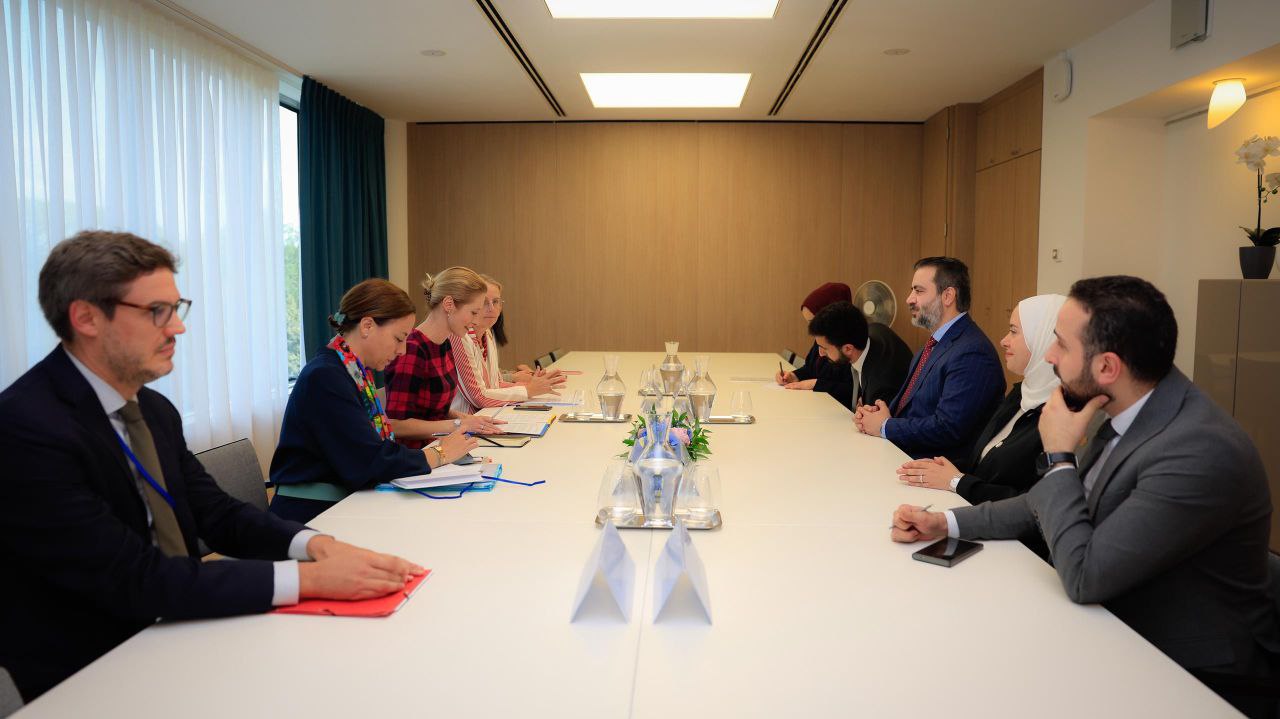 .Minister of Foreign Affairs and Expatriates, Mr. Asaad Hassan Al-Shibani, meets with Ms. Kaya Kallas, High Representative of the European Union for Foreign Affairs and Security Policy