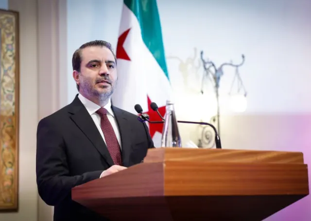 شارك وزير الخارجية والمغتربين السيد أسعد حسن الشيباني، في احتفال أقامته بعثة الاتحاد الأوروبي في دمشق بمناسبة يوم أوروبا، وسط حضور رسمي ودبلوماسي واسع