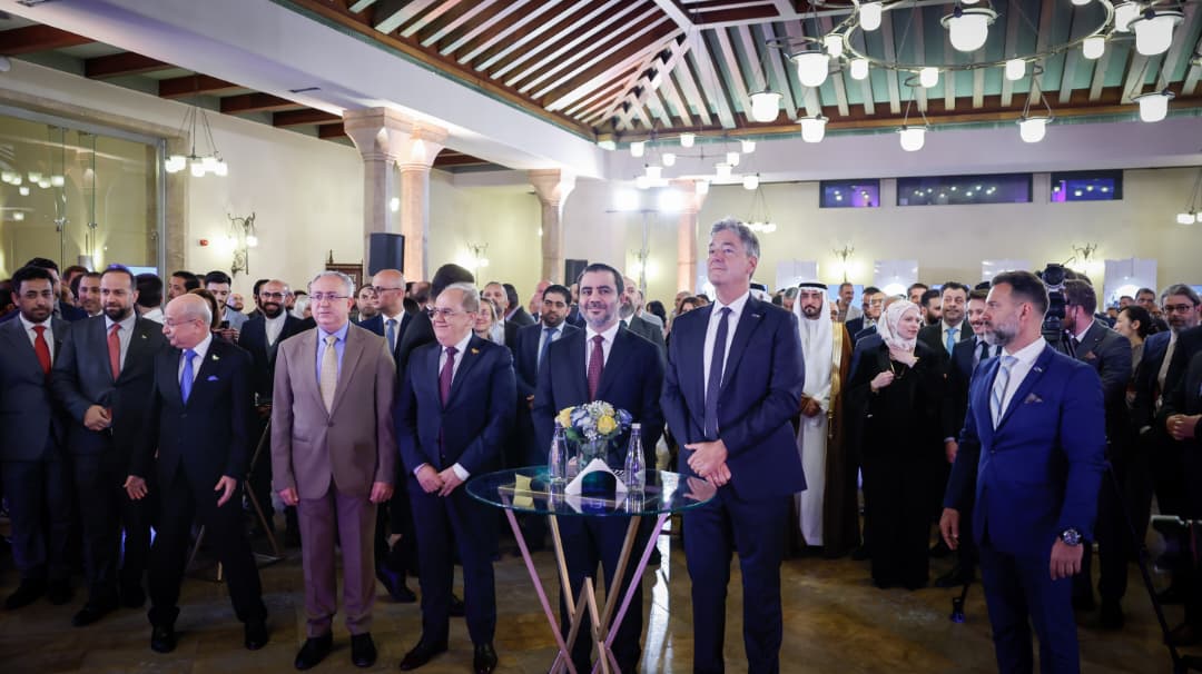 شارك وزير الخارجية والمغتربين السيد أسعد حسن الشيباني، في احتفال أقامته بعثة الاتحاد الأوروبي في دمشق بمناسبة يوم أوروبا، وسط حضور رسمي ودبلوماسي واسع