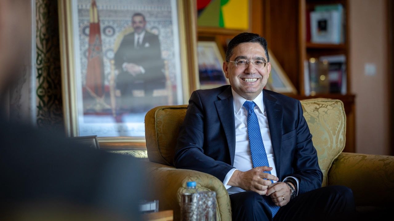 التقى وزير الخارجية والمغتربين السيد أسعد حسن الشيباني وزير الشؤون الخارجية في المملكة المغربية السيد ناصر بوريطة في العاصمة الرباط