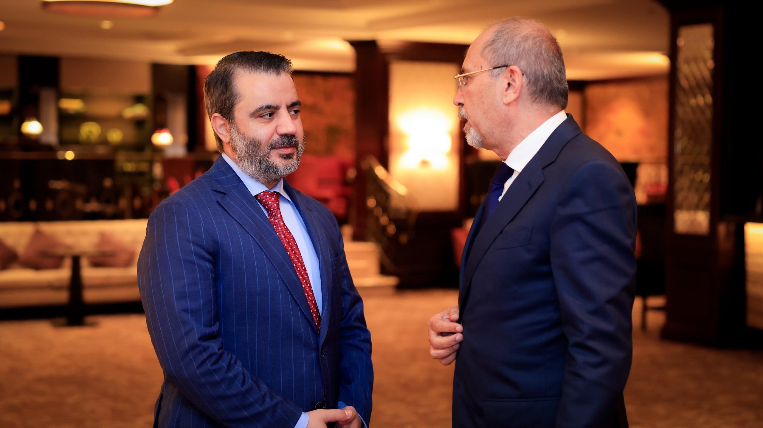 A bilateral meeting brought together Minister of Foreign Affairs and Expatriates Mr. Asaad Hassan Al-Shibani and his Jordanian counterpart Mr. Ayman Safadi on the sidelines of the Union for the Mediterranean Meeting held in Brussels.