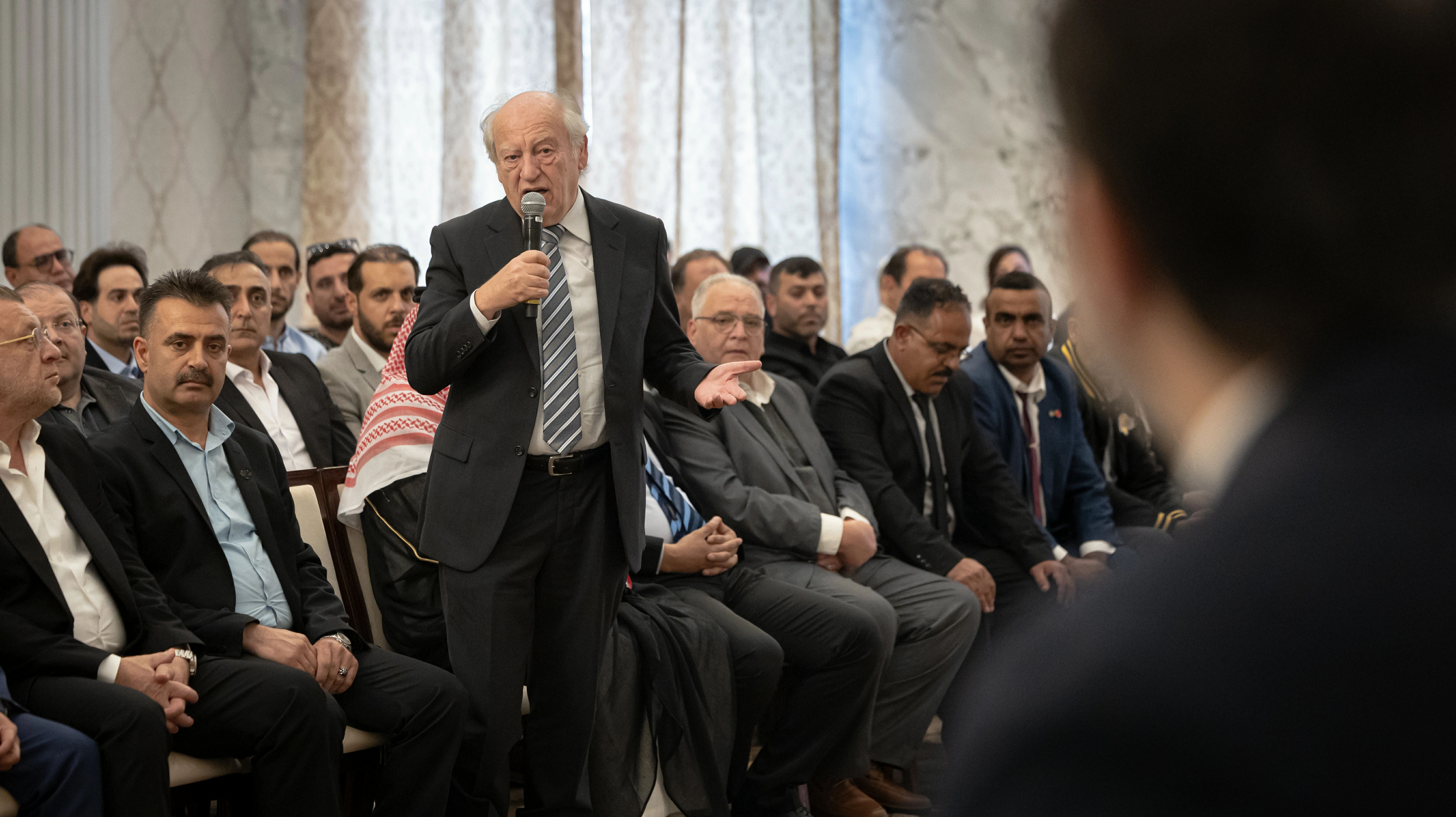 وزير الخارجية والمغتربين السيد أسعد حسن الشيباني، يلتقي بعدد من أبناء الجالية السورية في المملكة المغربية