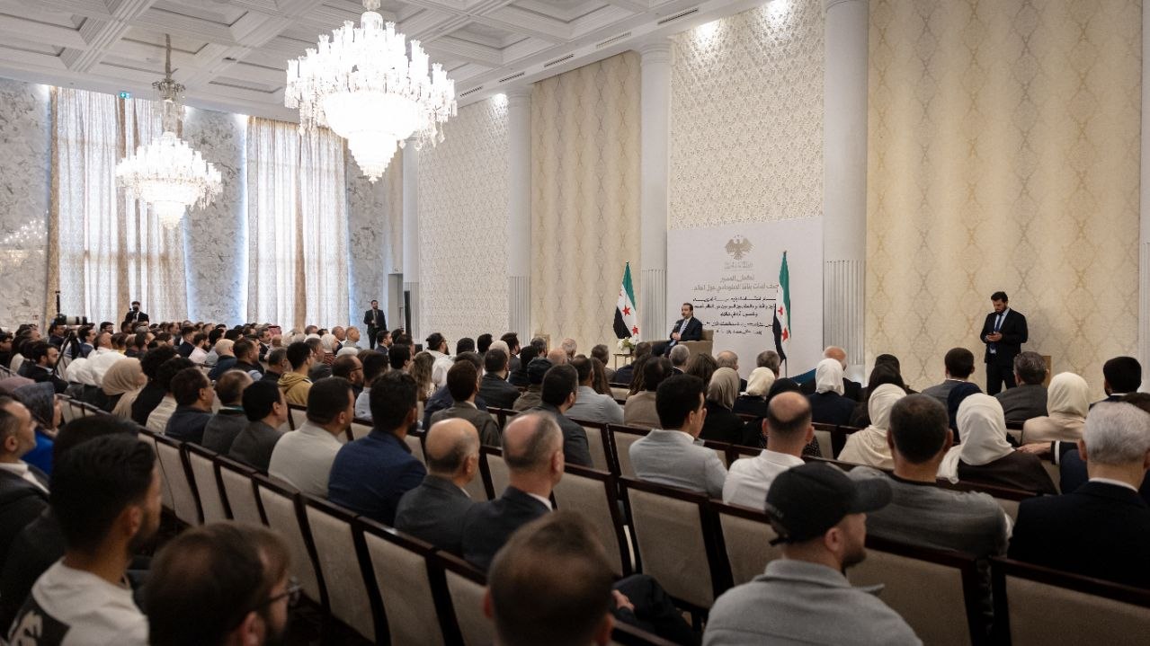 وزير الخارجية والمغتربين السيد أسعد حسن الشيباني، يلتقي بعدد من أبناء الجالية السورية في المملكة المغربية
