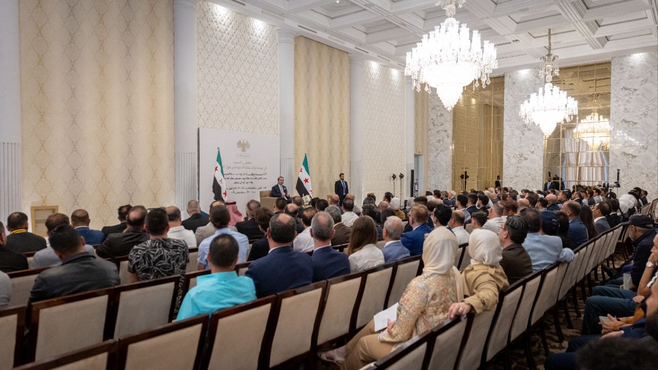 وزير الخارجية والمغتربين السيد أسعد حسن الشيباني، يلتقي بعدد من أبناء الجالية السورية في المملكة المغربية