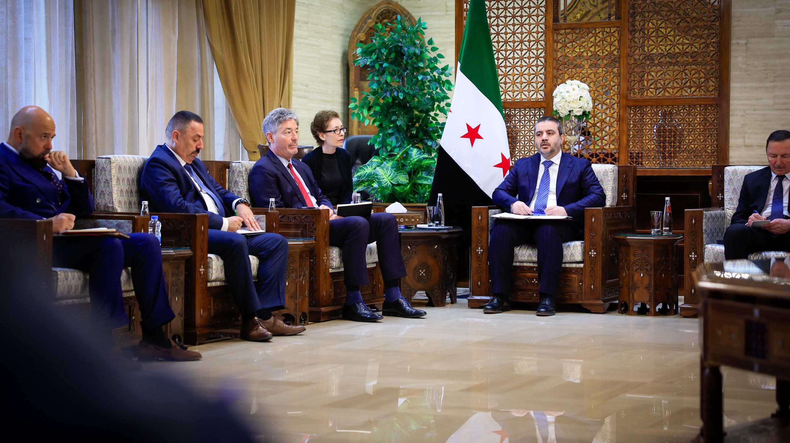 Foreign Minister and Expatriates Minister Asaad Hassan Al-Shaibani Meets with  Ambassadors from European, Asian and American Countries in The Capital Damascus