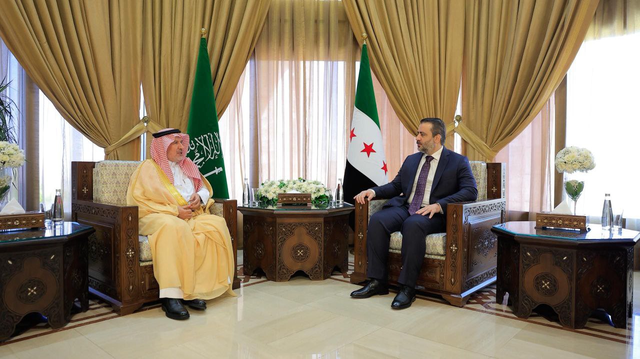 Foreign Minister Al-Shaibani Meets Saudi Delegation to Discuss Humanitarian and Development Cooperation