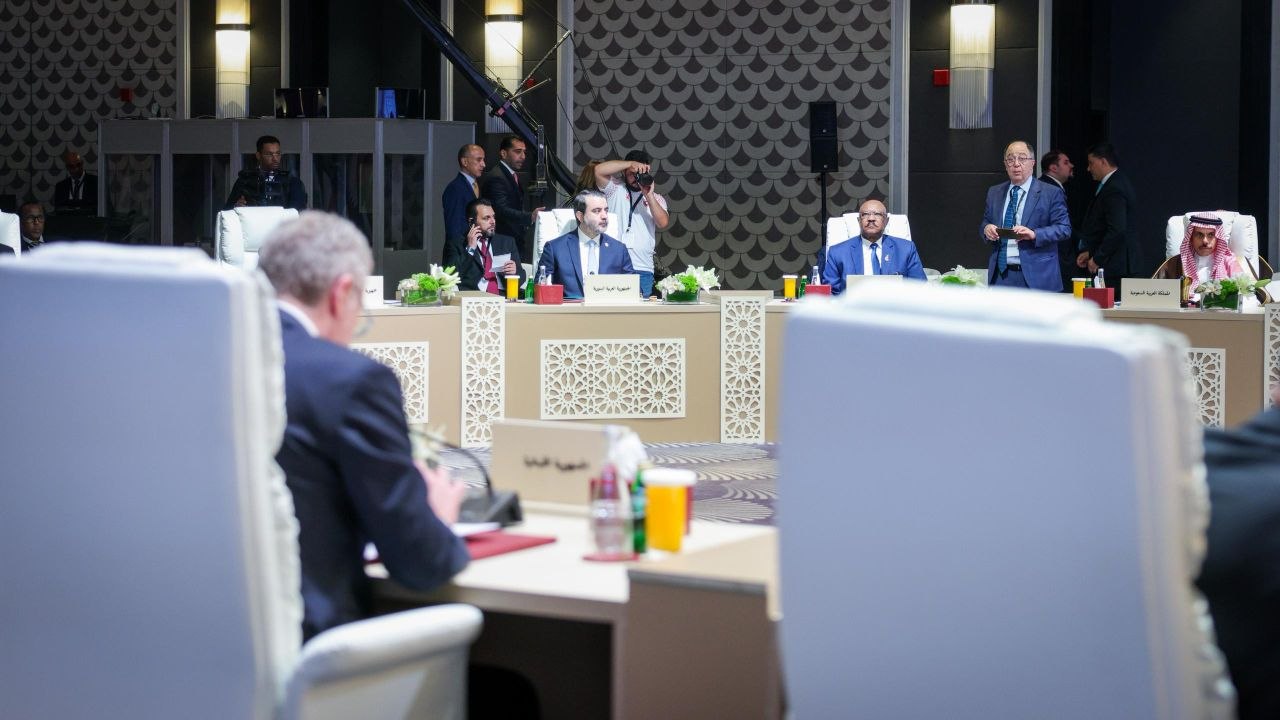 وزير الخارجية والمغتربين السيد أسعد حسن الشيباني يشارك في أعمال الاجتماع التشاوري العربي واجتماع مجلس جامعة الدول العربية على المستوى الوزاري في دورته العادية المستأنفة 165 في العاصمة الأردنية عمّان