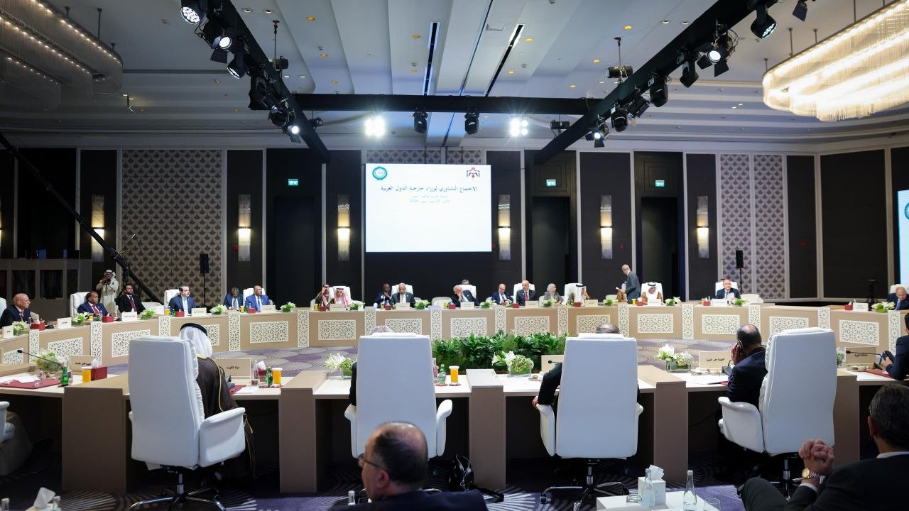وزير الخارجية والمغتربين السيد أسعد حسن الشيباني يشارك في أعمال الاجتماع التشاوري العربي واجتماع مجلس جامعة الدول العربية على المستوى الوزاري في دورته العادية المستأنفة 165 في العاصمة الأردنية عمّان