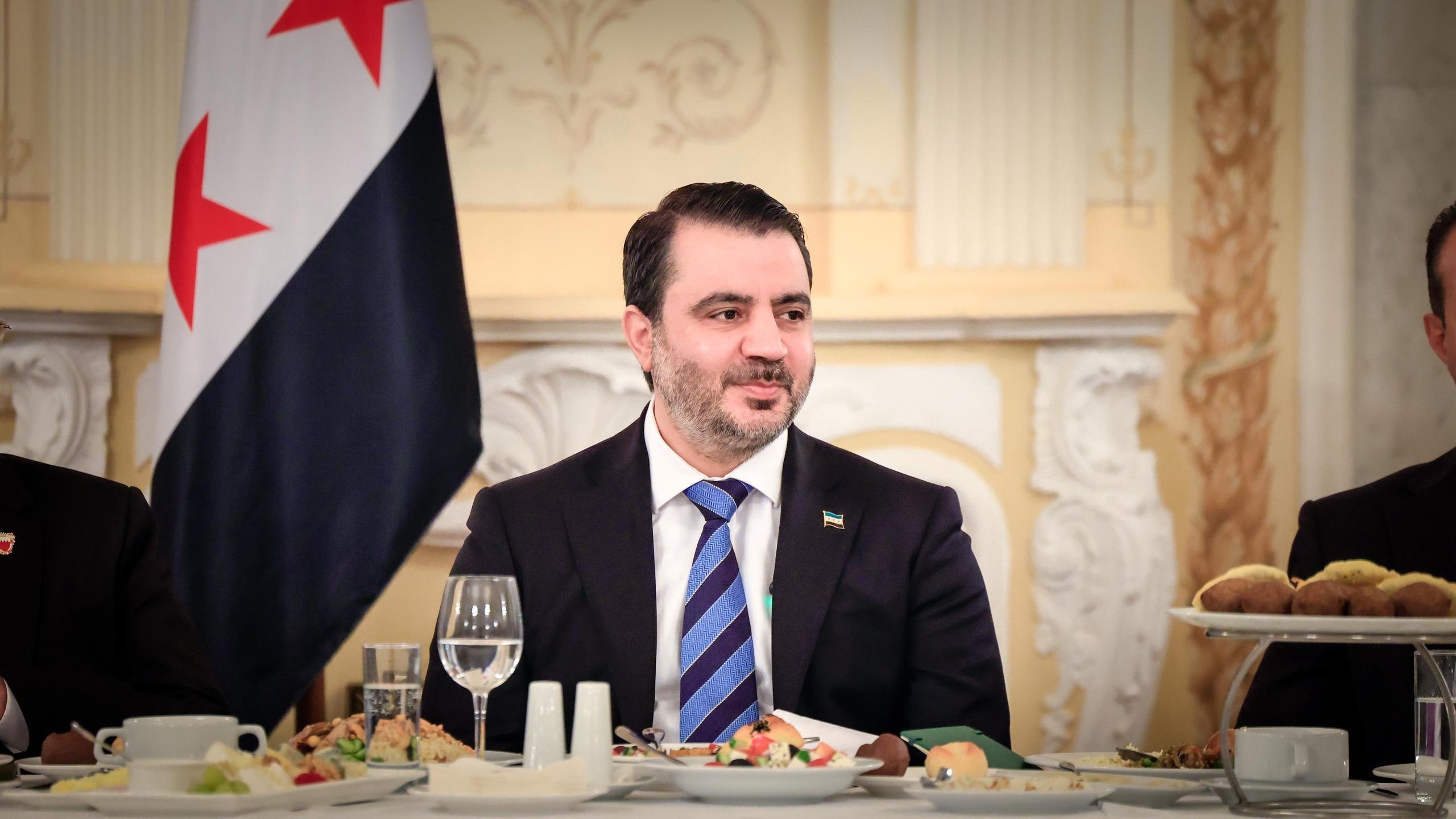 Minister of Foreign Affairs and Expatriates Asaad Hassan Al-Shaibani hostes a dinner banquet to ambassadors of Arab countries accredited to Moscow