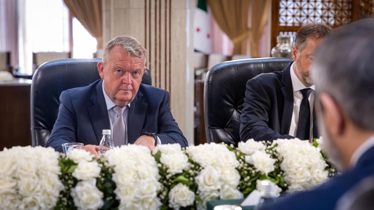استقبل وزير الخارجية والمغتربين السيد أسعد حسن الشيباني في العاصمة دمشق وزير خارجية مملكة الدنمارك السيد لارس لوكه راسموسن