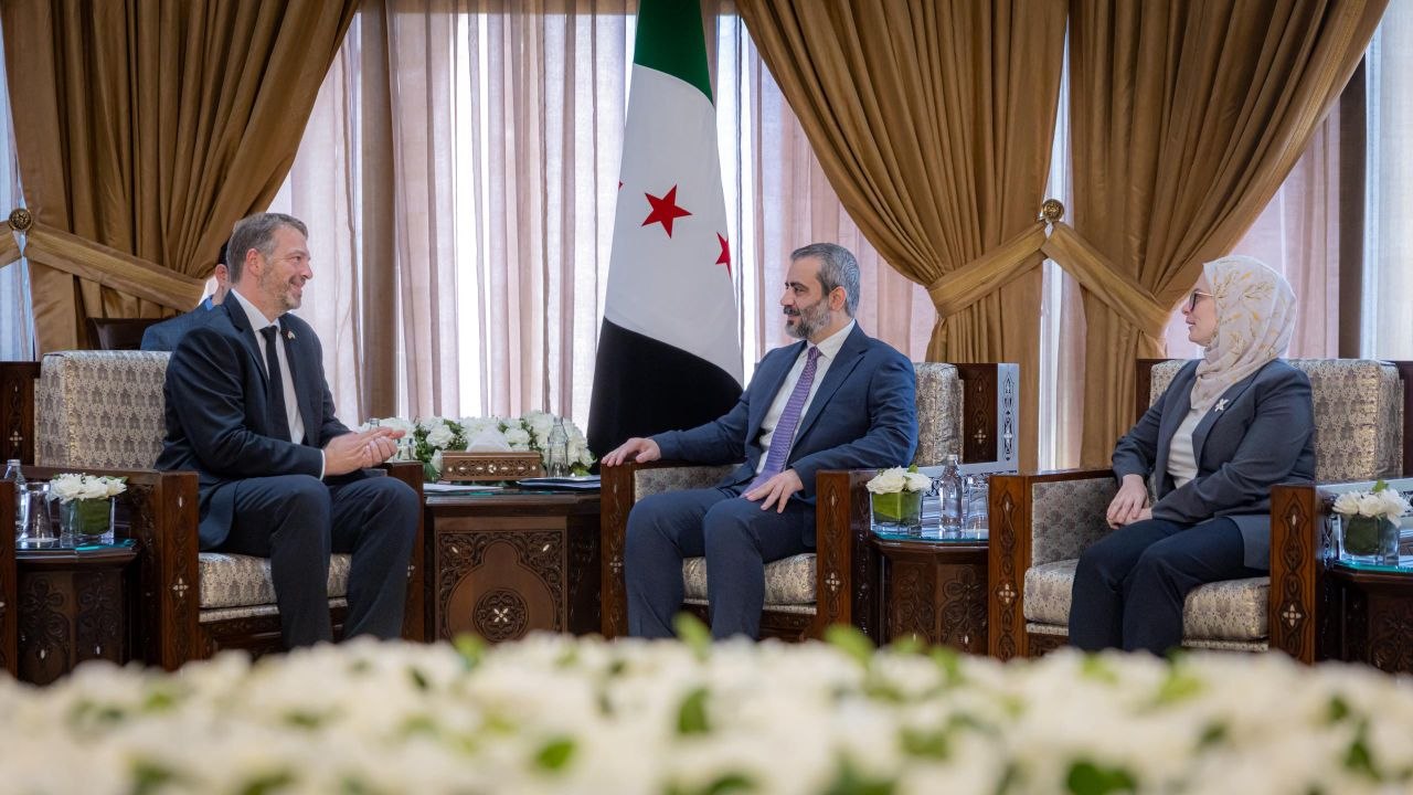استقبل وزير الخارجية والمغتربين السيد أسعد حسن الشيباني سفير مملكة الدنمارك لدى الجمهورية العربية السورية السيد فراي جاكسون