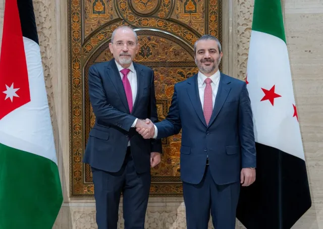 استقبل وزير الخارجية والمغتربين السيد أسعد حسن الشيباني في العاصمة دمشق، نائب رئيس الوزراء وزير الخارجية وشؤون المغتربين الأردني السيد أيمن الصفدي