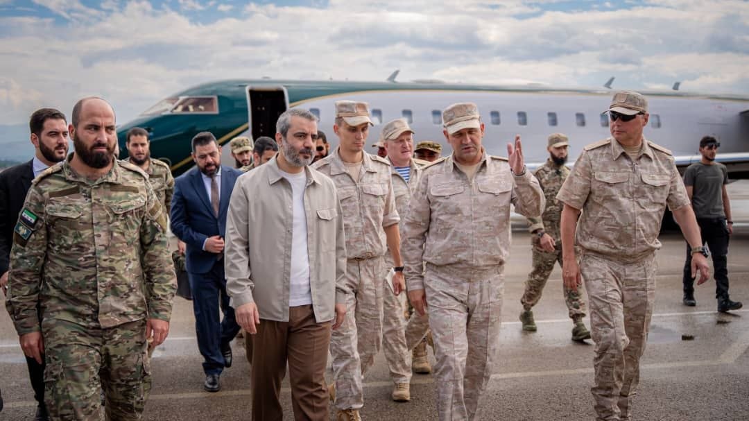 أجرى وزير الخارجية والمغتربين السيد أسعد حسن الشيباني جولة ميدانية داخل مطار اللاذقية الدولي