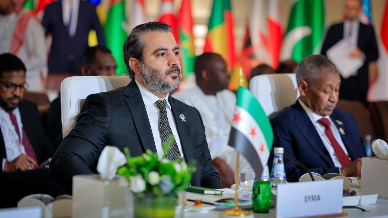 Minister of Foreign Affairs and Expatriates Asaad Hassan Al-Shaibani participates in the preparatory ministerial meeting for the emergency Arab-Islamic summit