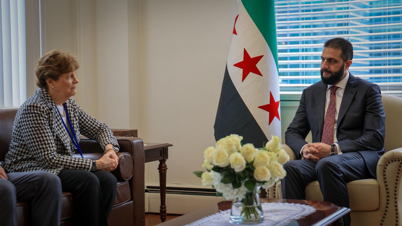 Syrian President Holds Talks with Senator Jeanne Shaheen on Sidelines of UN 80th Session