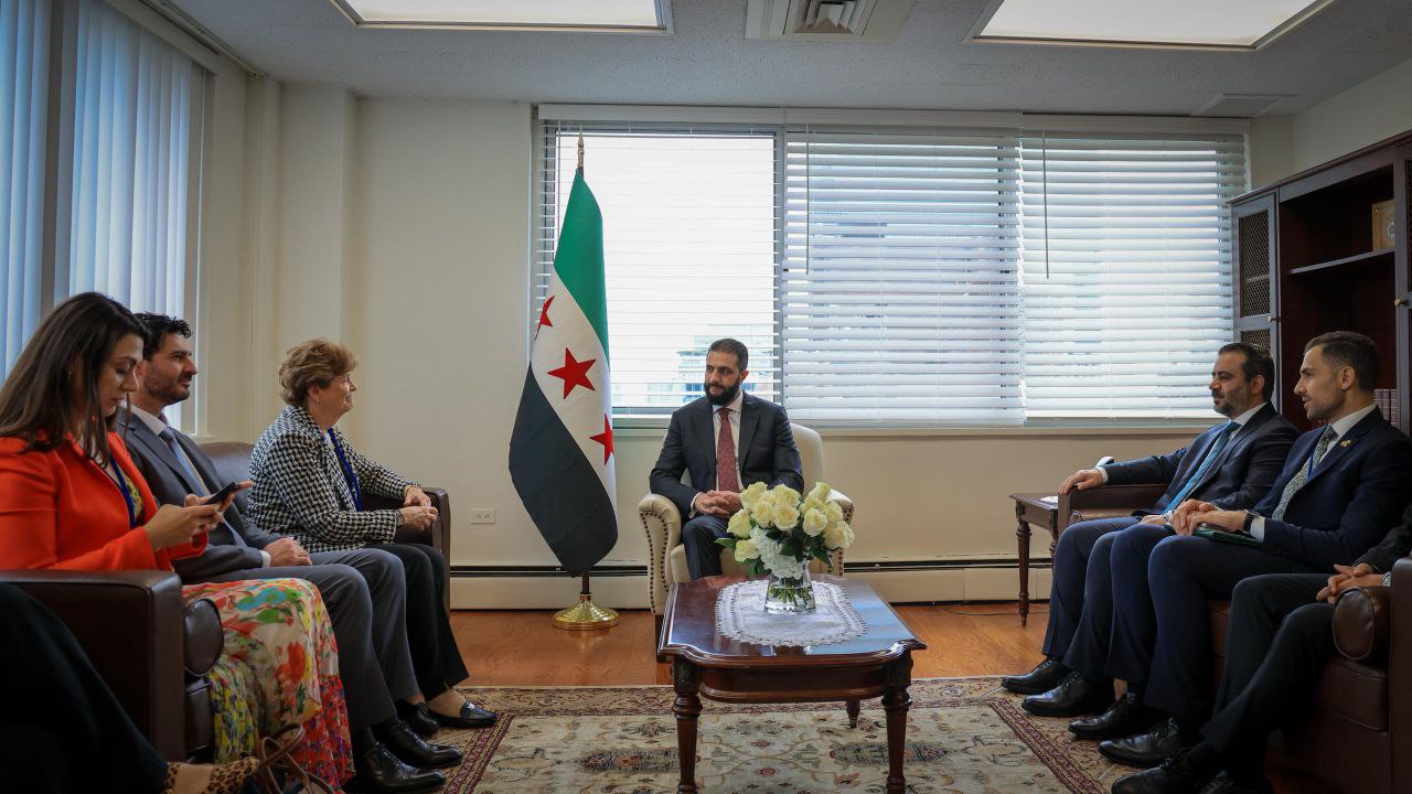 Syrian President Holds Talks with Senator Jeanne Shaheen on Sidelines of UN 80th Session