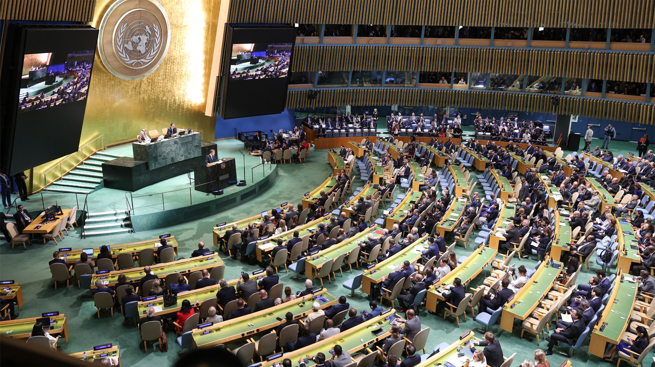 President Al-Sharaa Participates in Two-State Solution Conference at UNGA