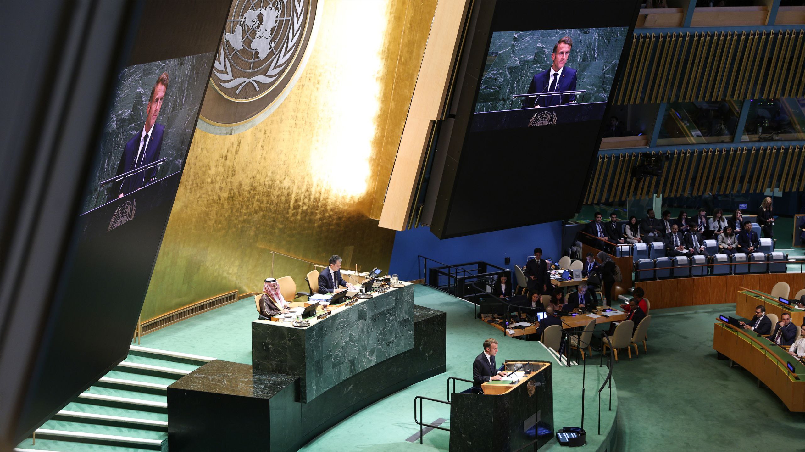 President Al-Sharaa Participates in Two-State Solution Conference at UNGA