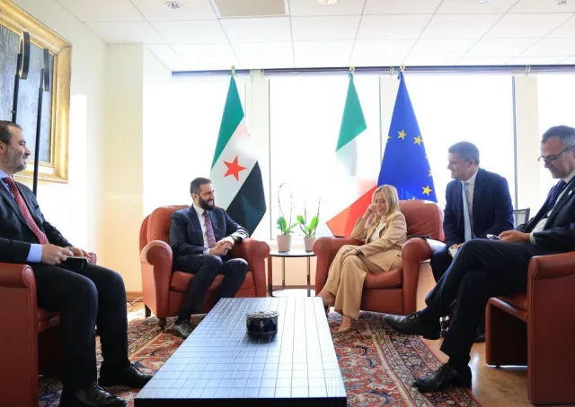 President Al-Sharaa Meets Italian Prime Minister Giorgia Meloni on the Sidelines of UNGA 80