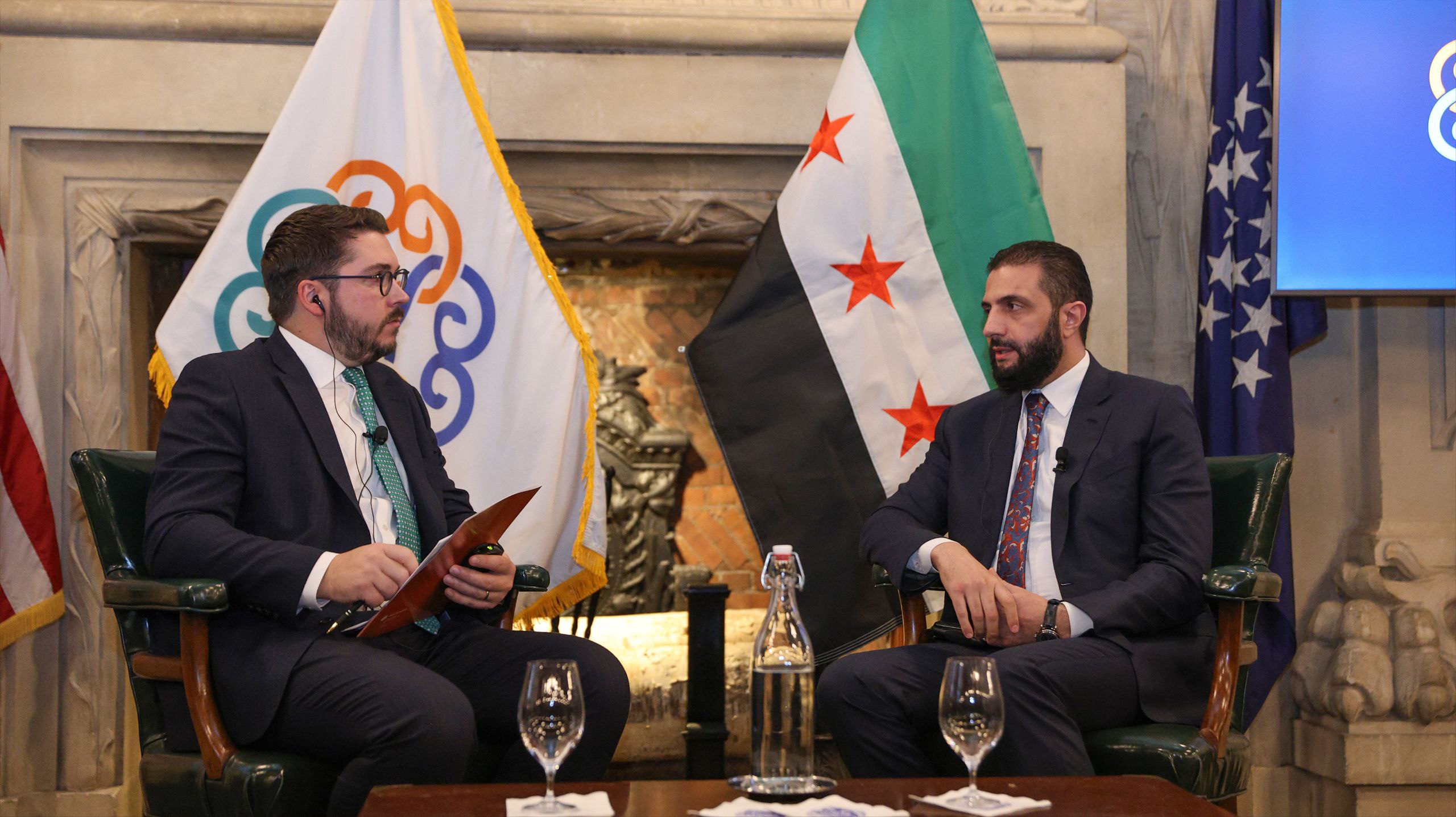 President Al-Sharaa Holds Talks with Charles Lister of the Middle East Institute  