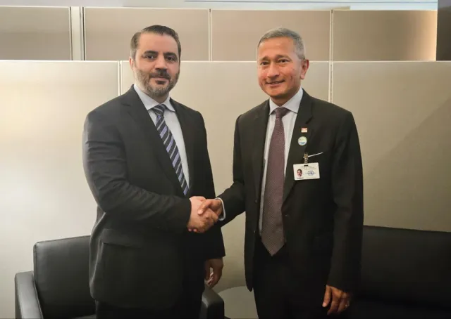 Jordan and Singapore Foreign Ministers Hold Bilateral Talks at UN General Assembly