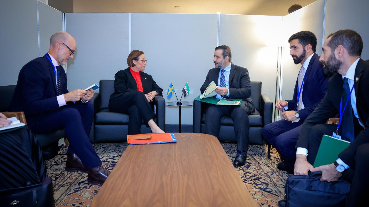 Syrian and Swedish Foreign Ministers Meet on the Sidelines of UNGA 80