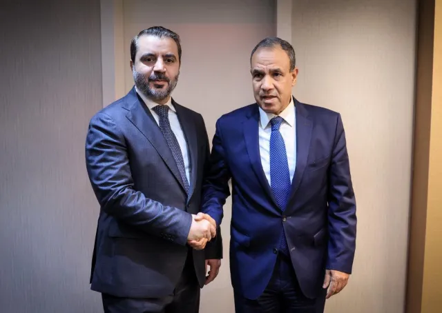 التقى وزير الخارجية والمغتربين السيد أسعد حسن الشيباني نظيره المصري السيد بدر عبد العاطي