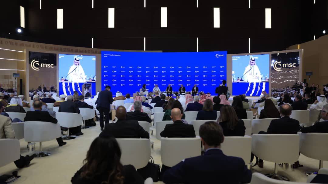 Minister of Foreign Affairs and Expatriates Asaad Al-Shaibani and Intelligence Chief Hussein Al-Salama Participate in the Munich Leaders Conference in AlUla, Saudi Arabia