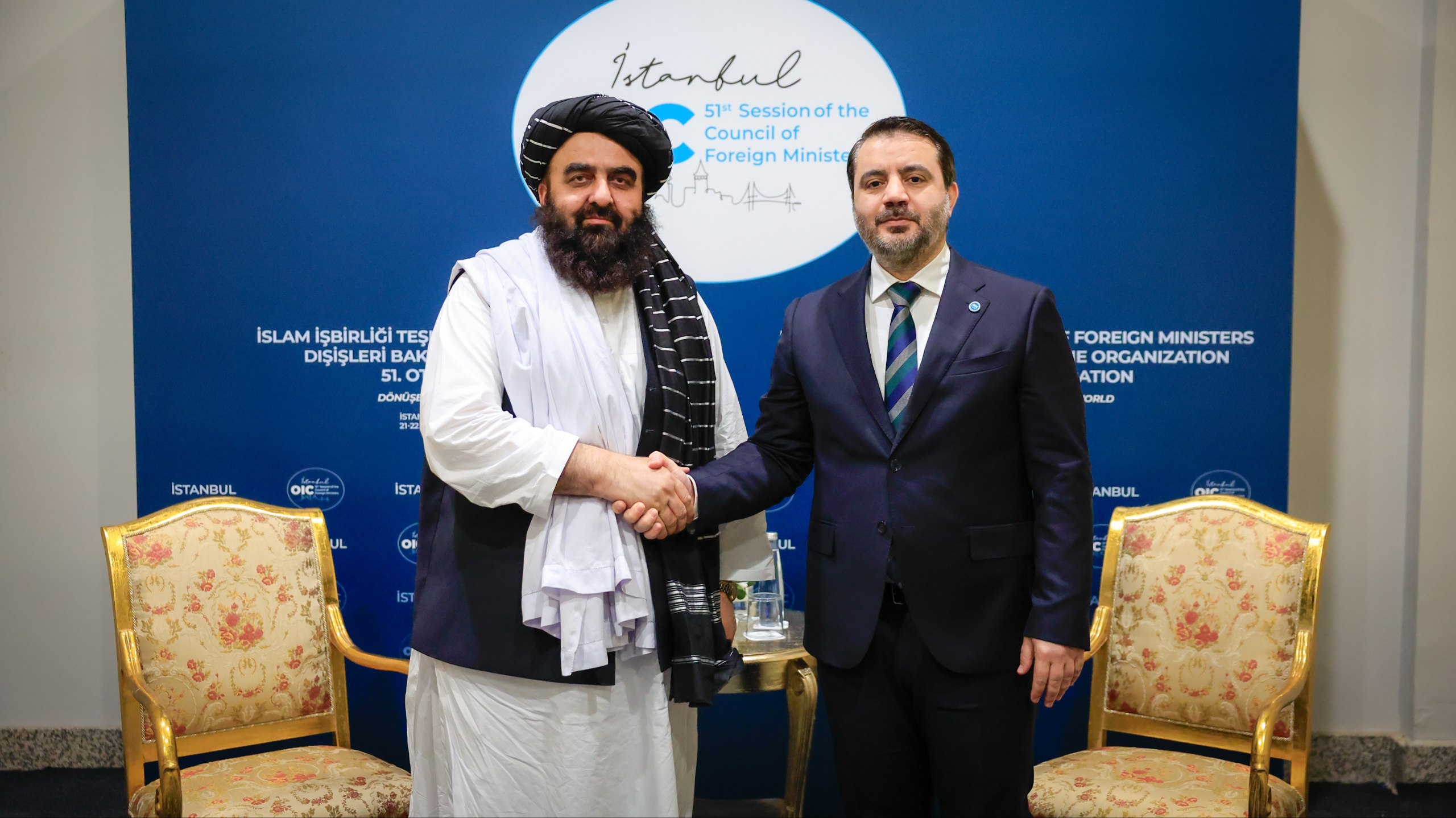 Foreign Minister Asaad Hassan Al-Shaibani Meets with The Foreign Minister of The Islamic Emirate of Afghanistan