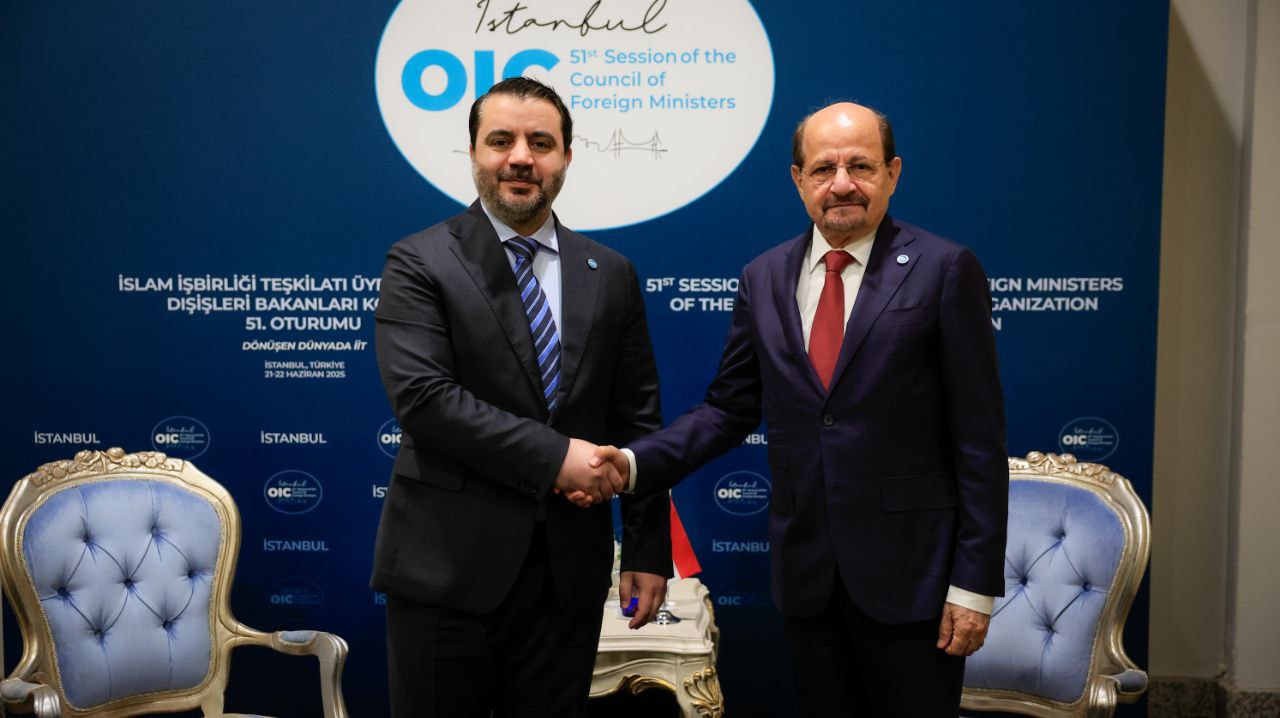 Foreign Minister Asaad Hassan Al-Shaibani Meets with His Yemeni Counterpart, Dr. Shaya Mohsen Al-Zindani